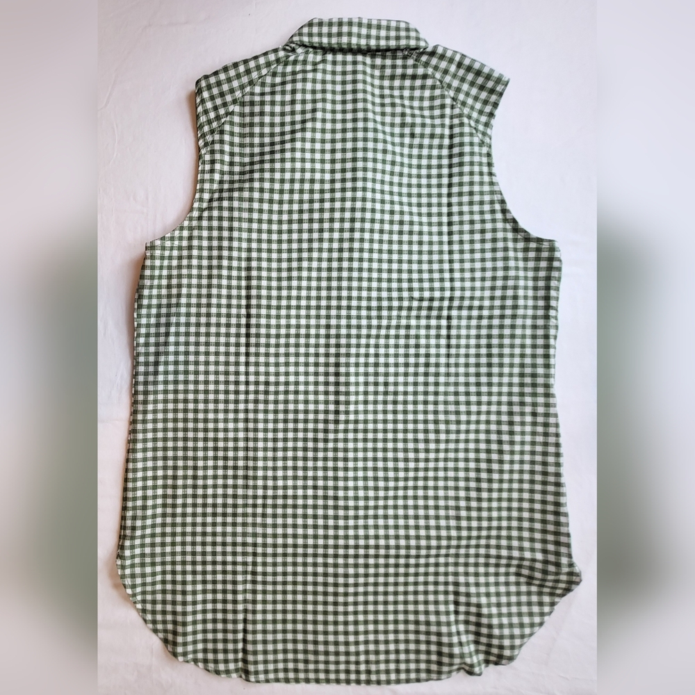 COLUMBIA Anytime Lite Sleeveless Shirt - Green Gingham - Size M (NWT) - Picture 11 of 16